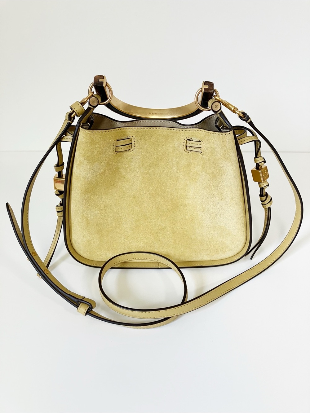 Tory Burch | Miller Suede Leather Cinch Bag OS Minimalist Luxury Staple